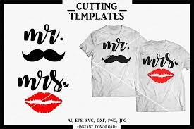 Mr Mrs Svg Couple T Shirt Silhouette Cricut Cut File Dxf Png By Design Time Thehungryjpeg Com