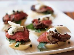 Would takeout arrive in 16 minutes? Seared Beef Tenderloin Mini Sandwiches Mustard Horseradish Sauce Recipe Myrecipes