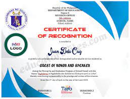 A certificate of recognition is a great way to recognize various contributions, including an employee or colleague, teacher or student. Certificate Of Recognition For Guest Of Honor Speaker Templates