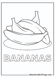 Coloring book monkey riding banana cartoon. Bananas Coloring Pages Updated 2021