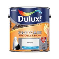 Find products in this colour. Dulux Easy Care Matt Emulsion 2 5l White Cotton