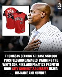 Frank Thomas just filed a lawsuit against the White Sox, Nike, Fanatics, and Fanatics Apparel, claiming they used his name and likeness without permission to sell City Connect 2.0 jerseys. 😬 According