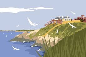 Pointe Du Nick Saint Lunaire Peinture Abstraite Paysage
