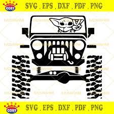 Jeep Peace Baby Yoda Svg Jeep Car Svg Baby Yoda Svg Cosysvg