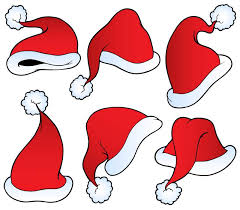 Sartoon Santa Claus Hat Pattern Vector Christmas Drawing Easy Christmas Drawings Christmas Hat