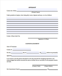 By definition an affidavit is a statement that is sworn before an official authorized to administer an oath, for you will note that the form provided by the cmp has two parts. Free 38 General Affidavit Forms In Pdf