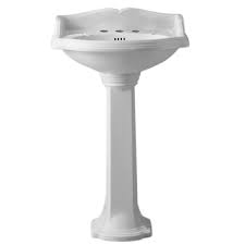 Ove decors islay 36 in. Whitehaus Collection Traditional Pedestal Sink White Ar814 Ar815 3h Rona