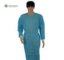 Vestido descartável, vestido de isolamento, vestido cirúrgico