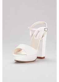 Shop for platform heels at nordstrom.com. Dyeable Matte Satin Platform Sandals David S Bridal