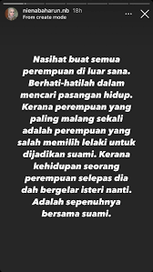 Ramai anak sulung mula berasa tertekan apabila mereka mula persekolahan. Pilih Lelaki Tampan Tak Menjamin Kebahagiaan Hidup Niena Baharun