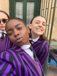 Set Photos of Netflix's 'Wednesday' With Joy Sunday