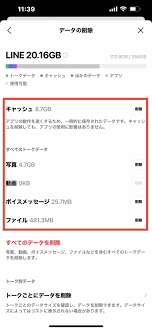 Line 容量 減らす 方法