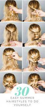 30 Easy Summer Hairstyles To Do Yourself Easyhairupdos Easy Summer Hairstyles Hair Styles Summer Hairstyles