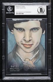 2014 Breygent BATES MOTEL Season 1 Norman Bates Psycho Sketch Card 1/1 BAS 