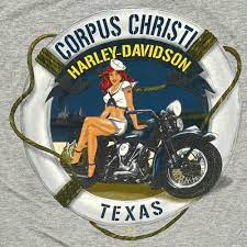 Men S Harley Davidson Biker T Shirt Motorcycle Corpus Christi Texas Gray Large Corpus Christi Texas Harley Davidson Harley