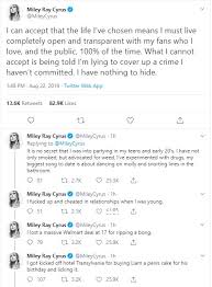 Miley cyrus, joan jett & the blackhearts. Miley Cyrus Puts Cheating Rumors To Rest In Dramatic Twitter Thread Access