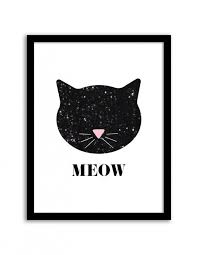 Aesthetic Printable Black And White Wall Art 14 Free Printables For Your Gallery Wall Free Printable Wall Art Cat Wall Art Cat Themed Parties