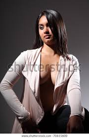 Sexy Fashion Model Cleavage Revealing Open Stock Photo 70615600 |  Shutterstock