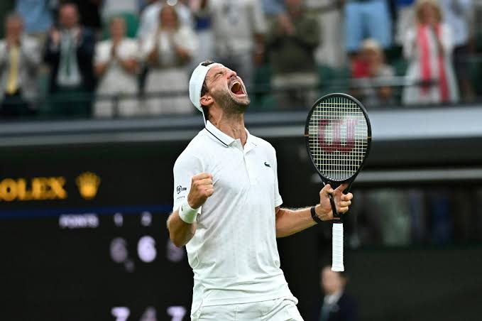 ❤️🎾 Григор Димитров с емоционални думи: Благодаря ти, Уимбълдън, че ми  припомни защо се влюбих в тениса 🇧🇬 Най-успешният български тенисист Григор  Димитров публикува прочувствено съобщение два дни след отпадането си на