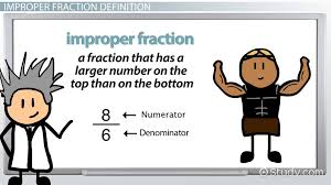 You can convert between mixed numbers and improper fractions without changing the value of the figure. What Is An Improper Fraction Definition Example Video Lesson Transcript Study Com