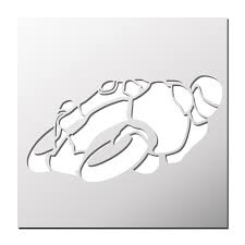 Pochoir Moto Sportive Pochoir Dessin Moto Pochoir Silhouette