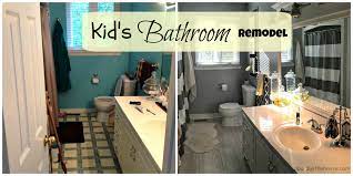 A hot pink quartz countertop makes a bold statement in this otherwise crisp, white bathroom. Kid S Bathroom Remodel A Purdy Little House