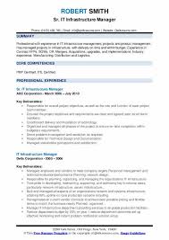 The certification scheme below is aligned with itil v3 and has been streamlined to provide clear paths. It Infrastructure Manager Resume Samples Qwikresume