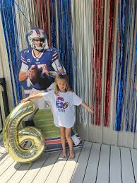 When your baby turns 6, and her favorite player is Josh Allen, and they are  playing