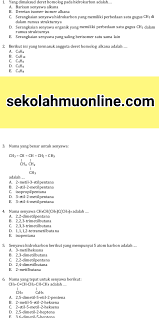 Untuk mengunduh versi pdf silahkan klik disini. Soal Kimia Kelas 11 Jawabannya Bab 1 Senyawa Hidrokarbon Part 1 Sekolahmuonline Com Sekolahmuonline