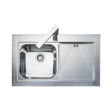 stainless steel sit on sink & waste