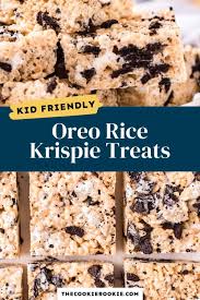 This Is Such A Delicious And Fun Variation On A Classic Rice Krispie Treat These Oreo Rice Krisp In 2020 Krispie Treats Recipe Cookie Recipes Oreo Rice Krispie Treats