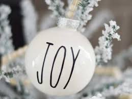 How To Make Those Popular Rae Dunn Inspired Christmas Ornaments Amber Simmons I used the cricut tool kit to carefully do this with clean paint edges. rae dunn inspired christmas ornaments