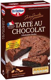 Die schoko tröpfchen schmelzen nicht während des backens und der 52%ige kakaoanteil garantiert großartigen. Dr Oetker Backmischung Tarte Au Chocolat Backideen Backen Backmischungen