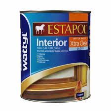 Estapol Interior Water Based Xtra Clear Gloss 1 Litre