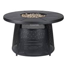 A propane fire pit is a great addition to any backyard landscape. Better Homes Gardens Acadia Round Outdoor Gas Fire Pit Walmart Com Walmart Com