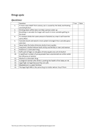 Rd.com knowledge facts there's a lot to love about halloween—halloween party games, the best halloween movies, dressing. Drugs And Alcohol Quiz Word Document