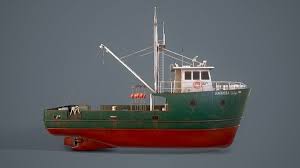 Fishing Boat 3d Model Turbosquid 1422233 In 2020 Boat Fishing Boats Model Boats