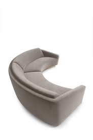 Upholstered Round Sofa Ferdinand Time Collection By Munna Curved Sofa Round Sofa Sofa Design