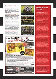 Welcome to the monthly newsletter for wikiproject college football! Read The Youth Teams First Newsletter News Darlington Football Club