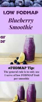 Low Fodmap Blueberry Smoothie Fodmap Diet Recipes Fodmap Smoothies Low Fodmap Fruits