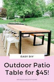 Easy Diy Outdoor Table Diy Patio Table Diy Outdoor Table Diy Patio