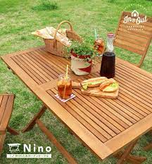 折りたたみガーデンテーブル nino re ceno ガーデンテーブル 庭 テーブル キャンプ テーブル diy