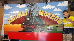 New Train Art Under Way At Railway Museum Bundaberg Now Train Art Railway Museum Museum