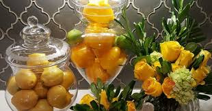 Home With Holliday Elegant And Easy Entertaining Home Design And Lifestyle Lemon Decor Decor Apothecary Jars Decor