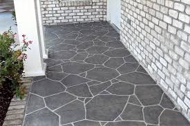 Magnificent Ideas Patio Floor Paint Concrete Porch With Grey Paint Concrete Patio Stamped Concrete Patio Designs Concrete Patio Designs