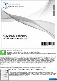Gizmos student exploration moles answers : Answer Key Chemistry If8766 Moles And Mass Pdf Free Download