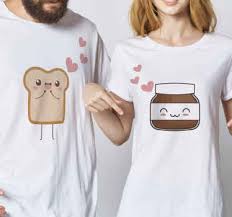 The couples who are deep in love would go any way. Couple Tshirts Let The World Know Of Your Love Tenstickers