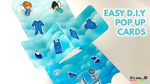 With the folded side facing you, cut two 1.5 inch slits. 5 Simple And Easy Pop Up Card Tutorials Youtube