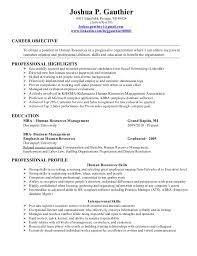 Download this free resume template. Human Resources Career Objective Verat