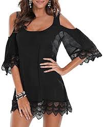 Black Bathing Suit Cover Up Amazon Pinkmilly Women Bathing Suit Beach Cover Up Cold Shoulder Https Smile Amazon Com Dp B07db5hj6z Ref Cm Swimwear Dress Crochet Swimwear Womens Bathing Suits